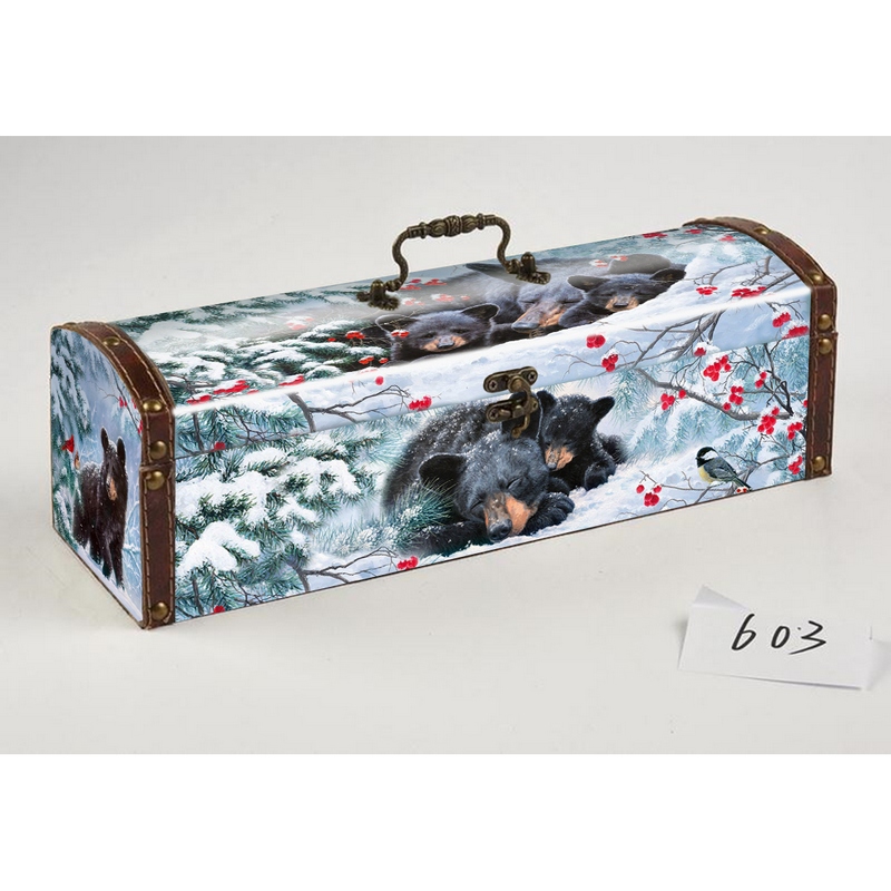 сладкий новогодний подарок Под. Сундук Бурые медвежата (Д1000С080029)